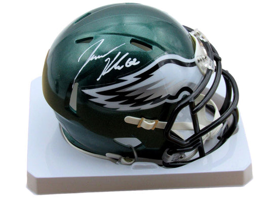 Jason Kelce Autographed Eagles Speed Mini Helmet Witness PSA/DNA 190105