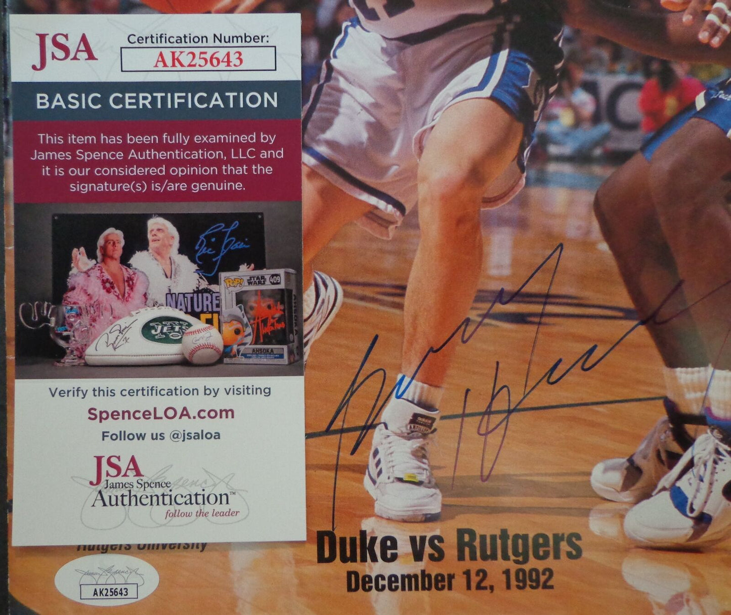 Bobby Hurley Autographed 1992 College Hoops Magazine Duke University JSA 181400