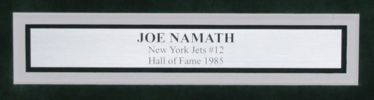 Joe Namath HOF Signed 16x20 Photo New York Jets Framed 185398