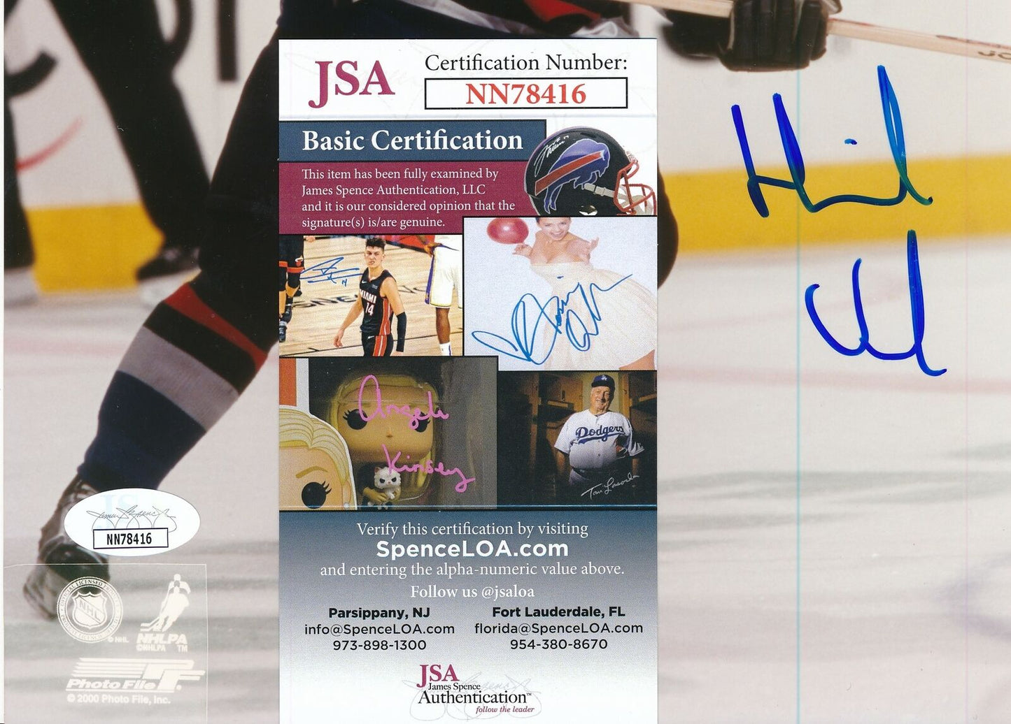 Henrik Sedin Vancouver Canucks Signed/Autographed 8x10 Photo JSA 163947