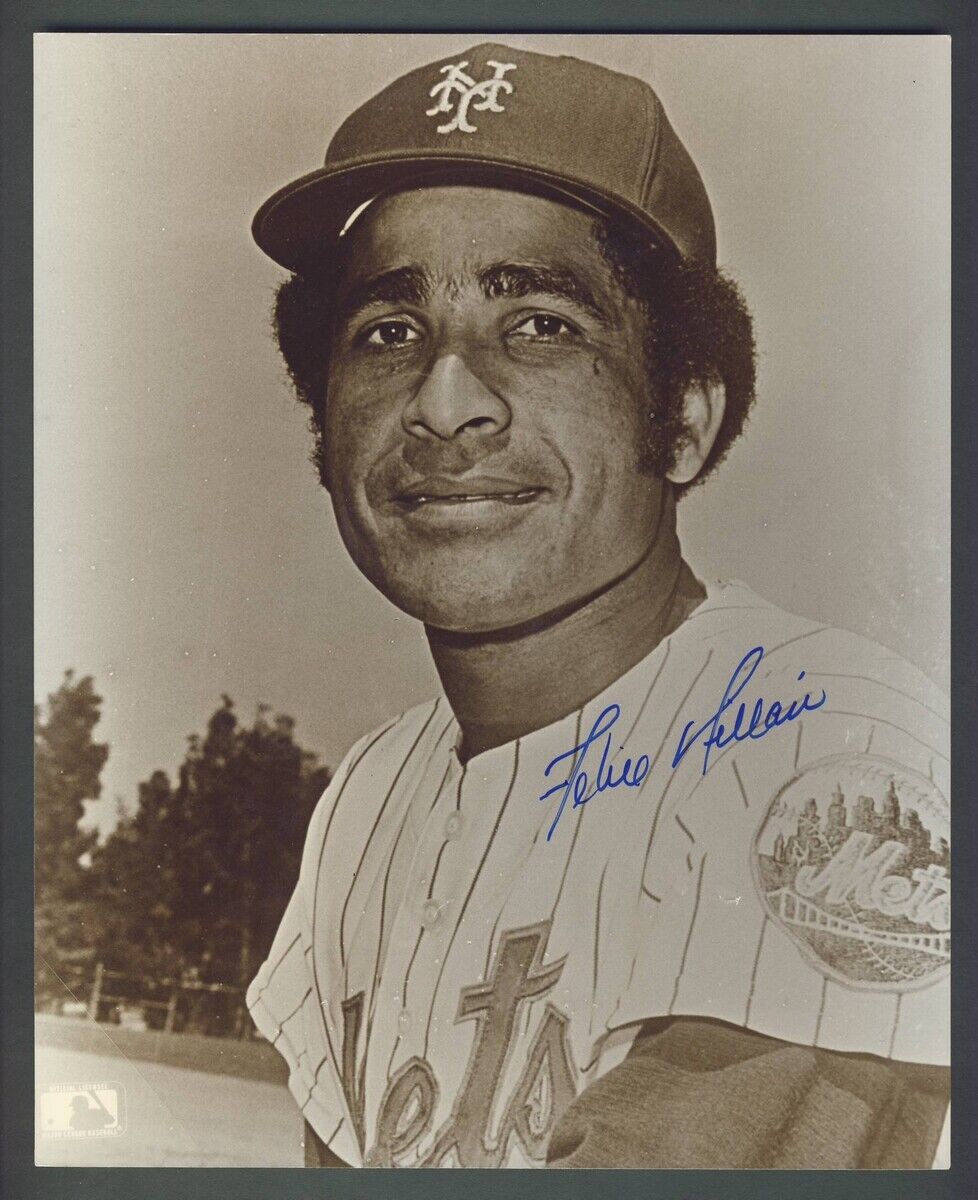 Felix Milan Mets Signed/Autographed 8x10 Photo PASS 124910