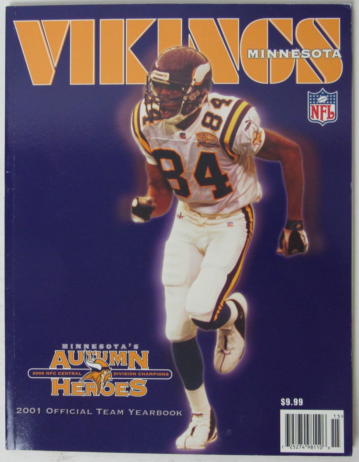 2001 Minnesota Vikings Football Official Team Yearbook 145050