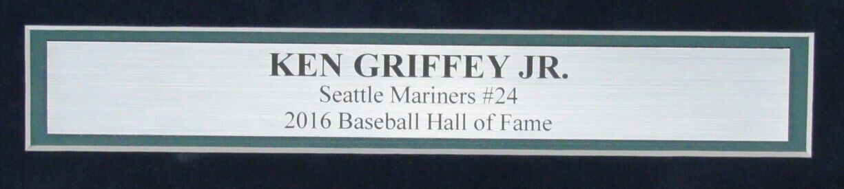 Ken Griffey Jr. HOF Autographed 16x20 Photo Seattle Mariners Framed Beckett