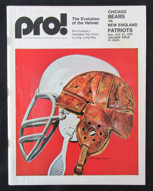 1973  Chicago Bears v New England Patriots Program 10/21 at Soldier Field 172505