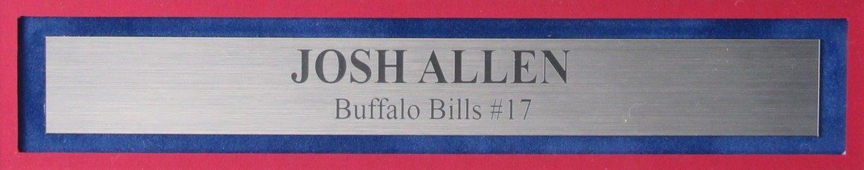 Josh Allen Autographed  16x20 Framed Photo Buffalo Bills Beckett 193039