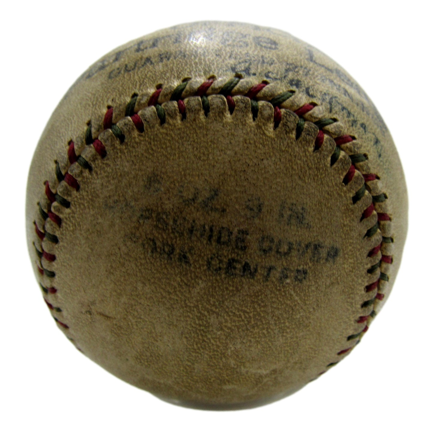 Babe Ruth/Lou Gehrig Dual-Signed/Autographed Baseball Yankees PSA/DNA 201298