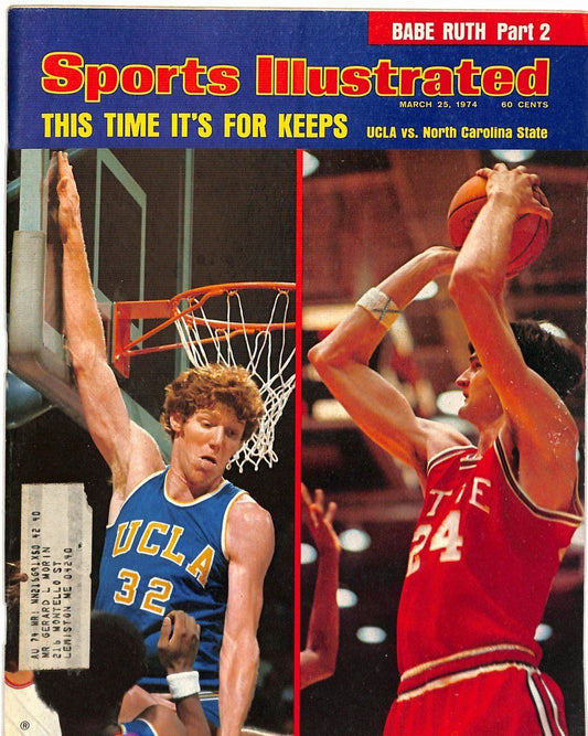 March 5, 1974 Bill Walton UCLA Bruins vs. NC ST. Sports Illustrated Cover 181649