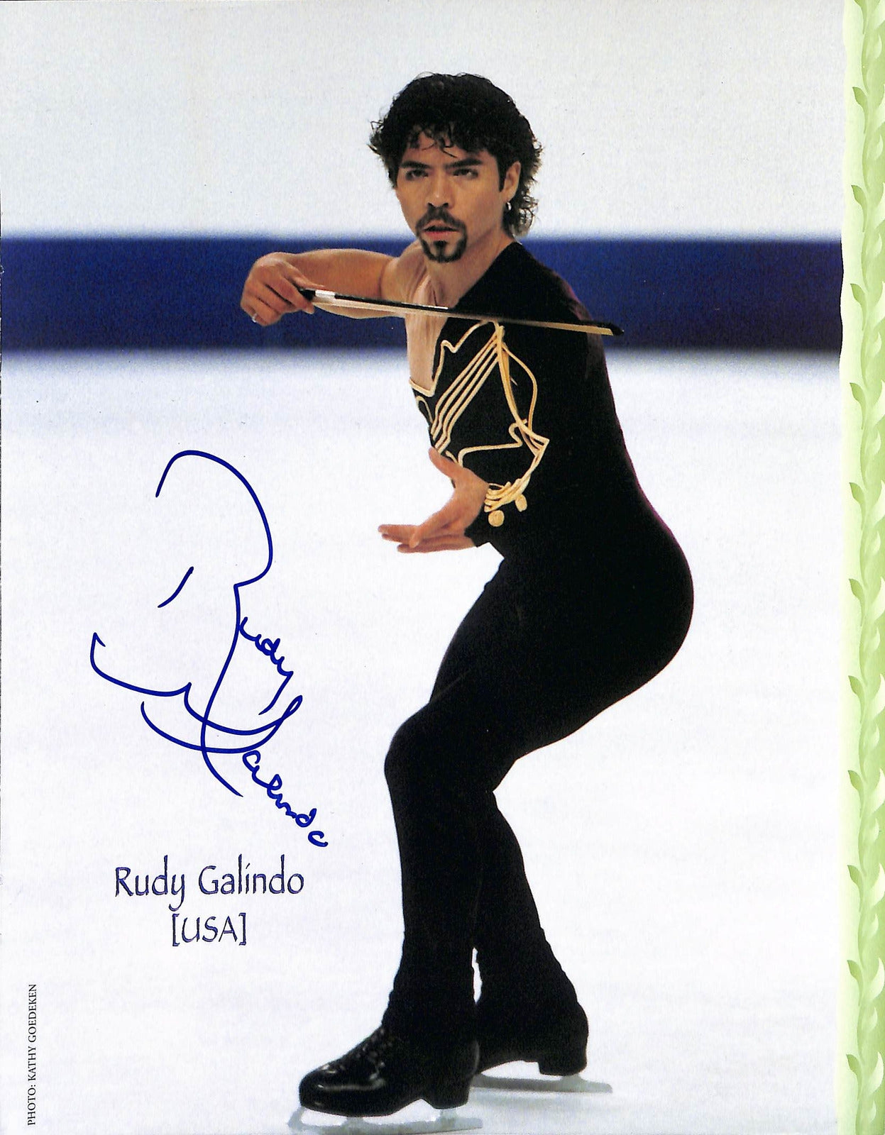 Rudy Galindo US Men's Figure Skater Signed/Autographed 8x10 Photo 170760