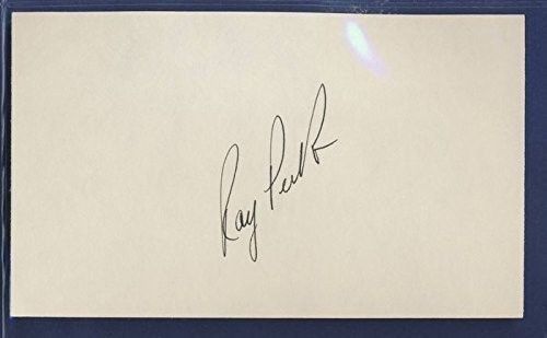 Ray Perkins Alabama Signed/Autographed 3x5 Index Card