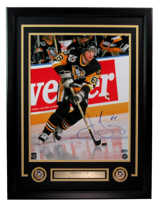 Jaromir Jagr Autographed 16x20 Photo Pittsburgh Penguins Framed TriStar 177485