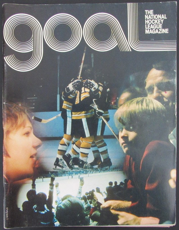 January 21, 1978 Goal Program Boston Bruins vs. Detroit Red Wings 181433