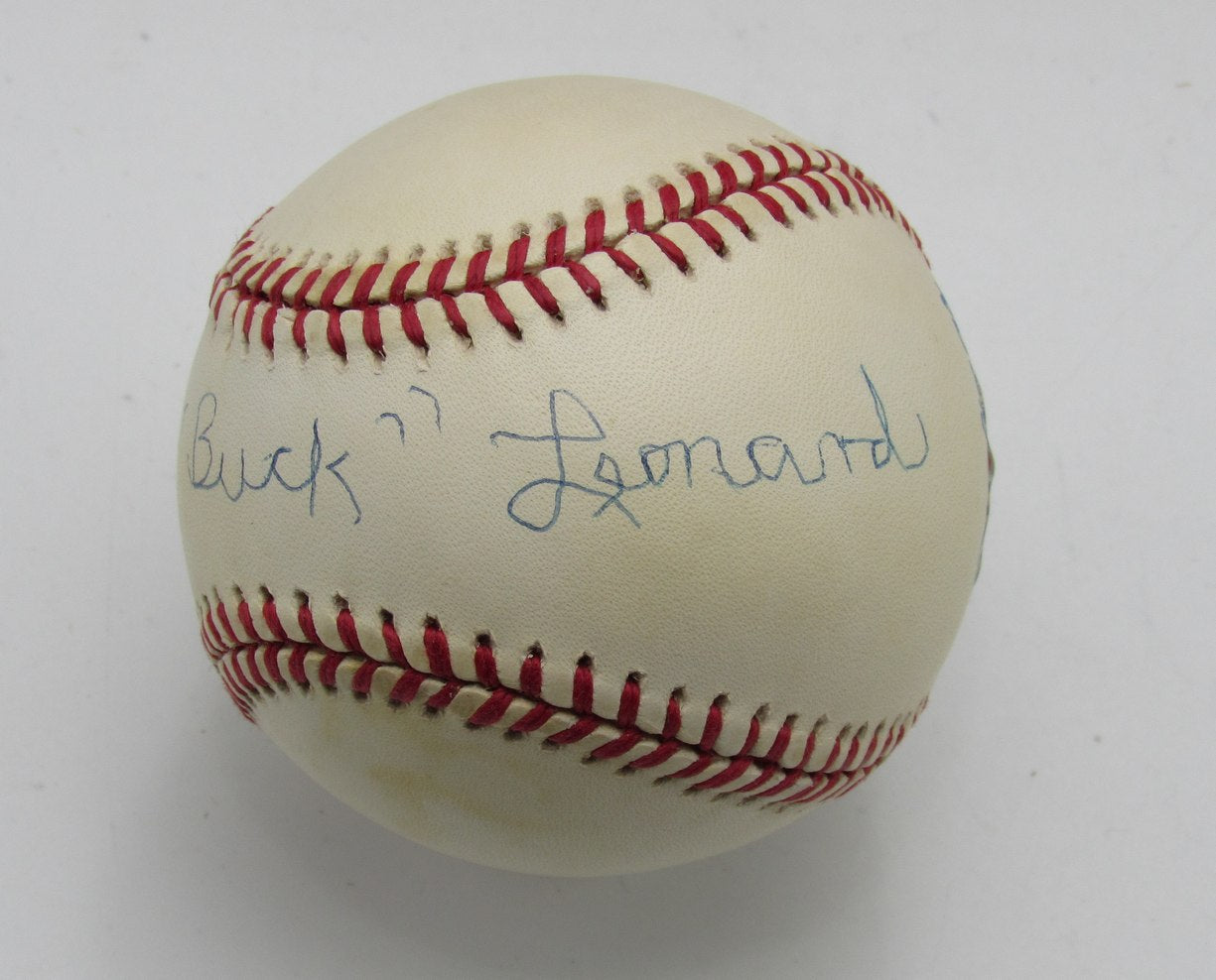 Buck Leonard HOF Signed/Autographed OAL Baseball Homestead Grays PSA/DNA 191692