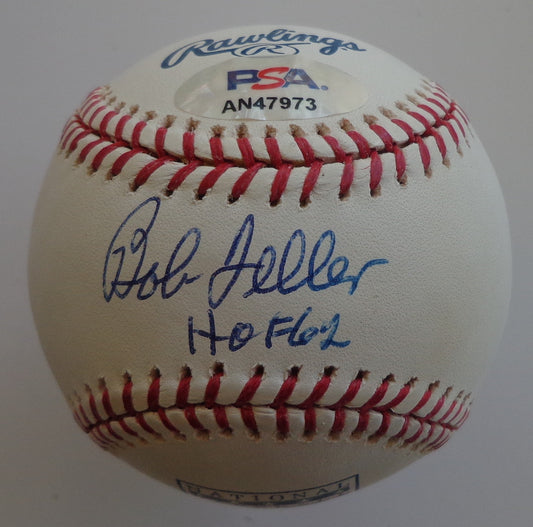 Bob Feller HOF Signed/Inscribed OAL Baseball Cleveland Indians PSA/DNA 191806