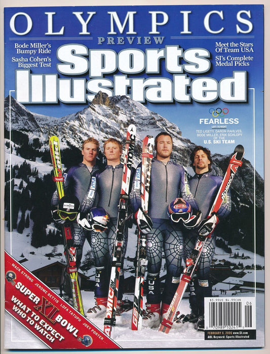 February 6, 2006 U.S. Men's Ski Team Sports Illustrated NO LABEL Newsstand