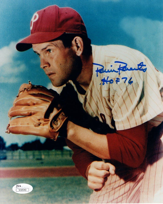 Robin Roberts Philadelphia Phillies Signed HOF 76 Color 8x10 Photo JSA 136726