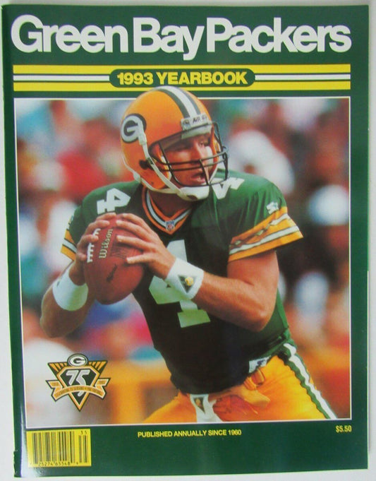 1993 Green Bay Packers  NFL Football Official Team Yearbook  Brett Favre 145971