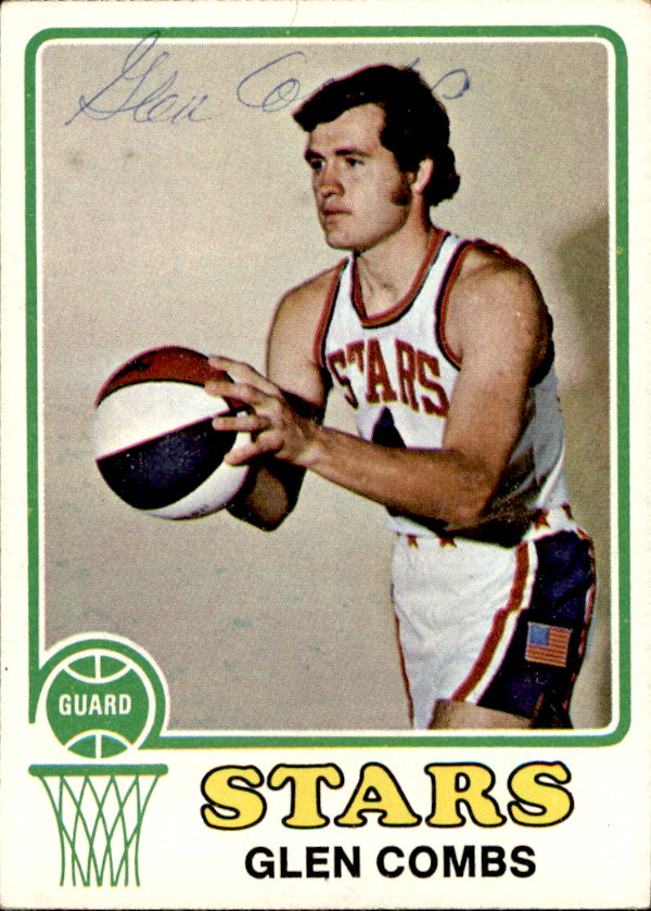 Glen Combs Autographed 1973-74 TOPPS Basketball Card #209 Utah Stars 182918