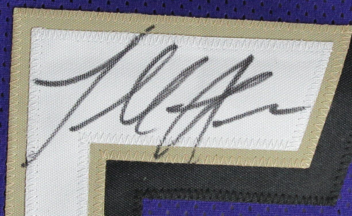 Terrell Suggs Autographed Purple Custom Jersey Baltimore Ravens Beckett