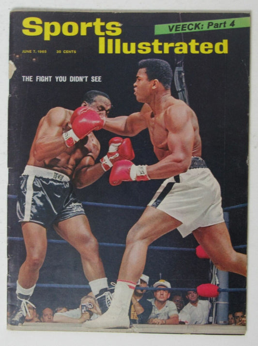 Muhammad Ali Fight 1965 Sports Illustrated 6/7/65 NO LABEL 144959