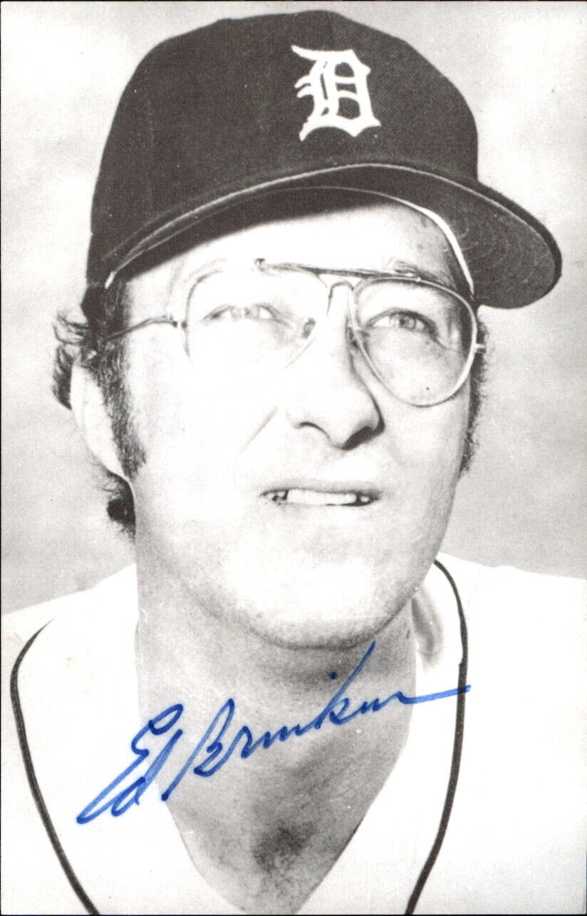 Ed Brinkman Tigers d. 2008 Signed/Autographed 3x5  Photo 177985