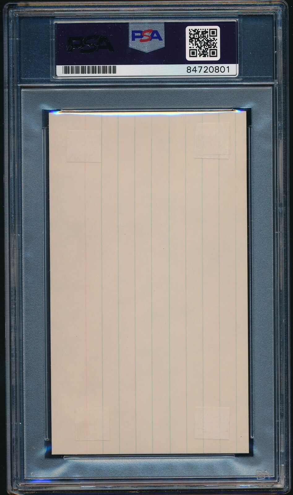 Gil Hodges HOF Autographed/Inscribed 3x5 Index Card Brooklyn Dodgers PSA 171189