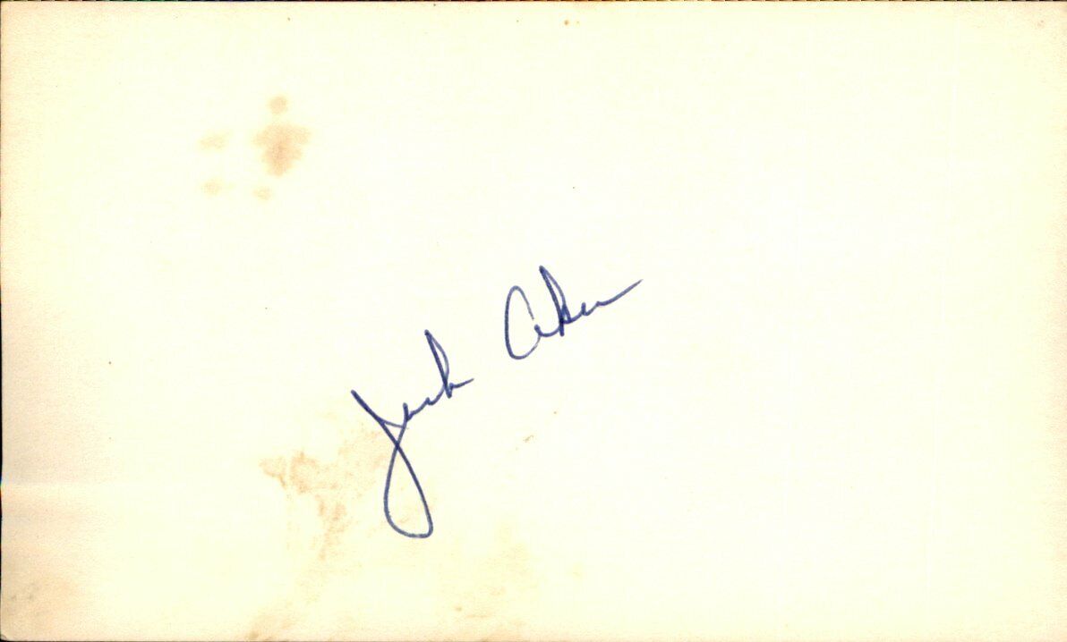 Jack Aker Athletics/Yankees/Cub/Mets Signed/Autographed 3x5 Index Card 162639