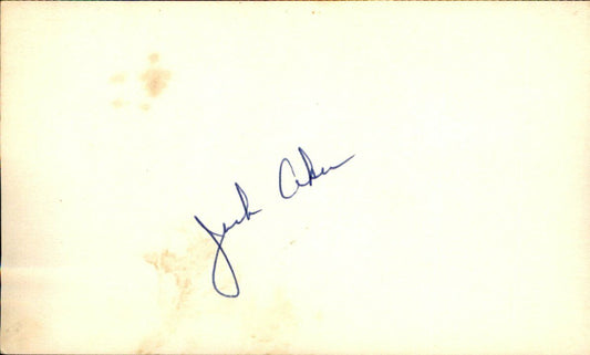 Jack Aker Athletics/Yankees/Cub/Mets Signed/Autographed 3x5 Index Card 162639