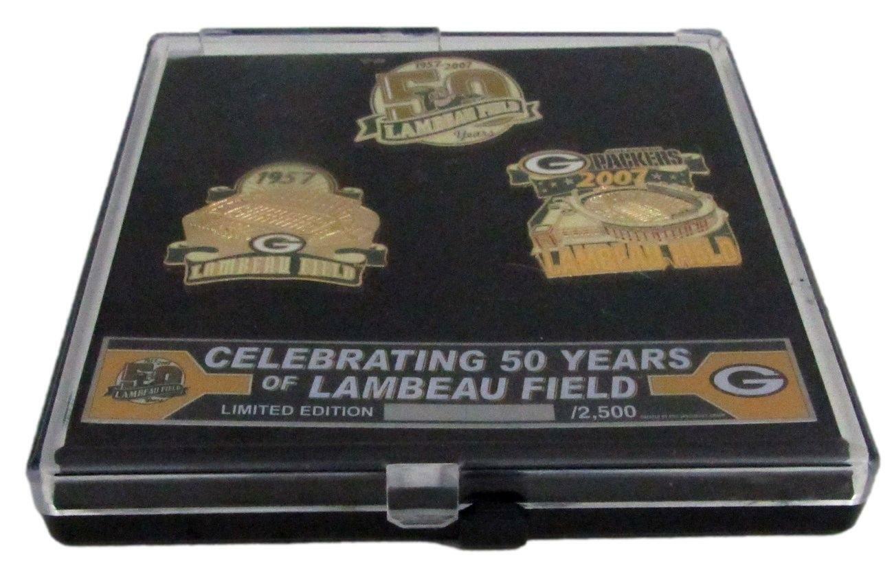 Set of 3 GB Packers Lambeau Field 2007 Limited Edition Pins