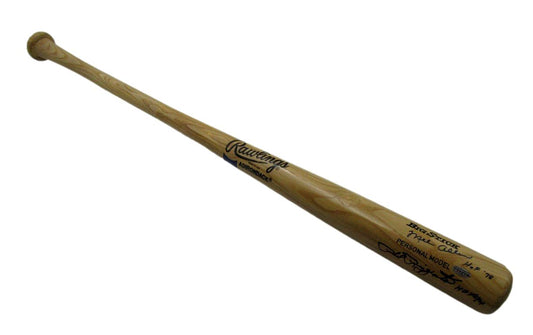 Phil Rizzuto/Mel Allen Dual-Signed/Inscr Adirondack Baseball Bat Steiner 190335