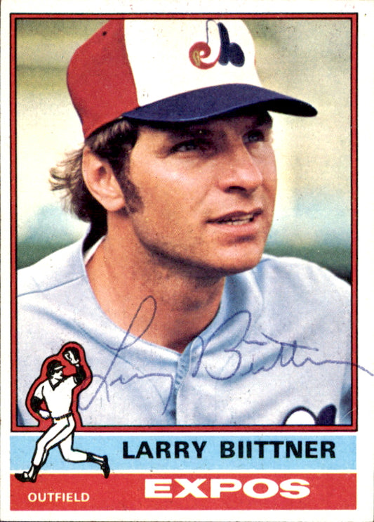 Larry Biittner Autographed 1976 TOPPS Card #238 Montreal Expos 183401