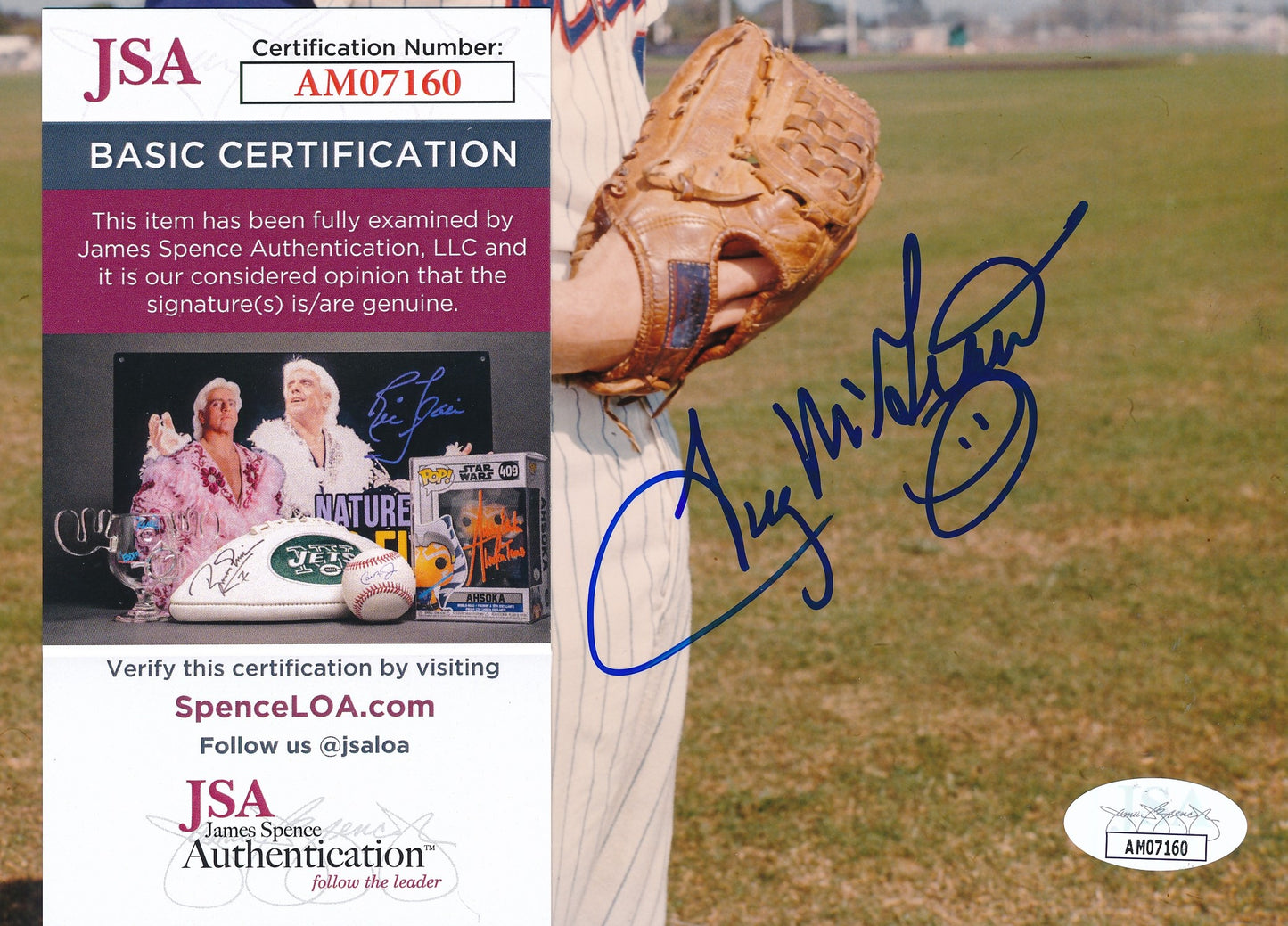 Tug McGraw Autographed 8x10 Photo New York Mets JSA 181941