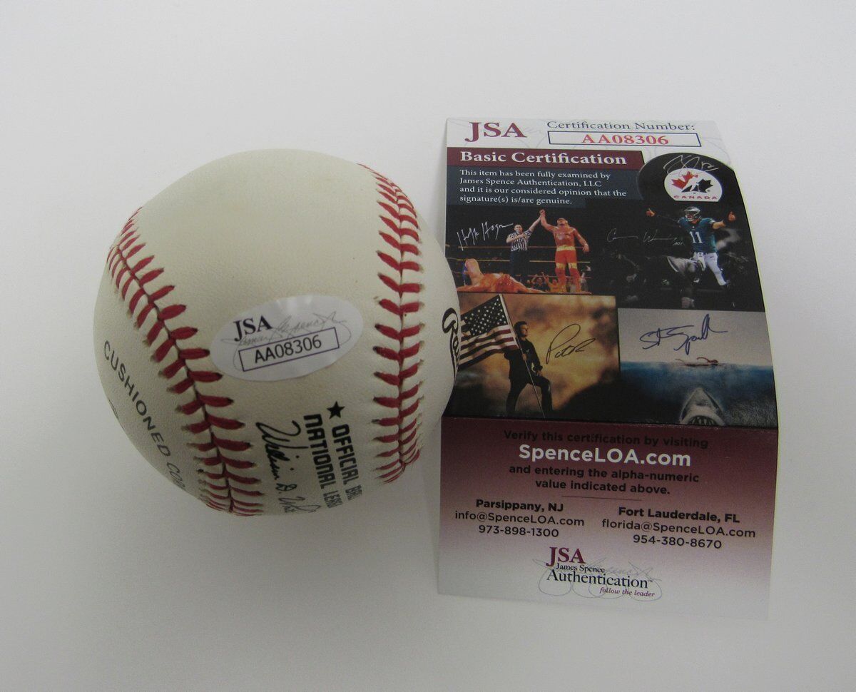 Pancho Herrara Phillies Signed ONL Baseball JSA 138096