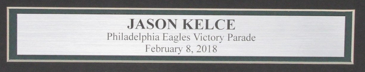 Jason Kelce Autographed 16x20 Photo Philadelphia Eagles Framed PSA/DNA