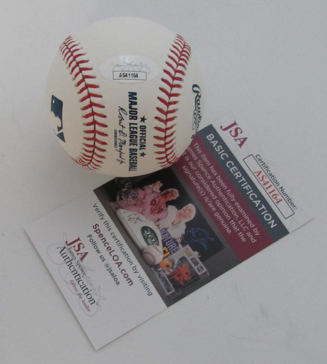 Denny McLain Autographed/Inscribed OML Baseball Tigers JSA 189364