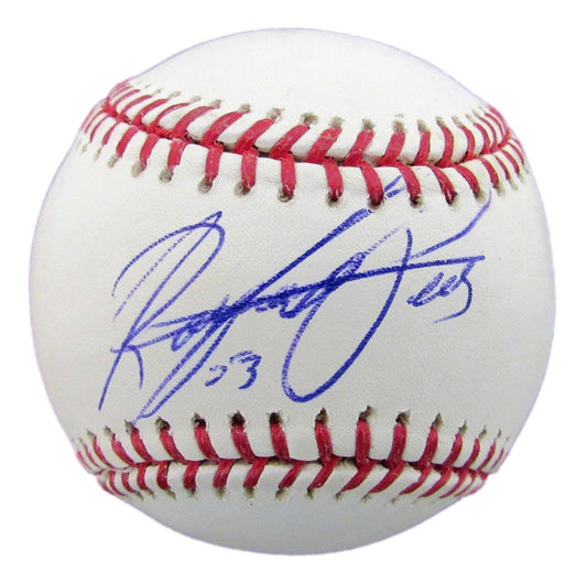 Rafael Perez Autographed OML Baseball Cleveland Indians MLB Hologram 179991