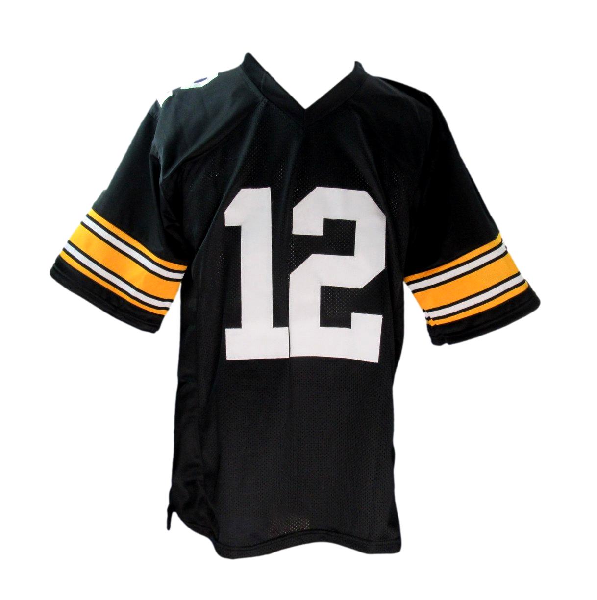 Terry Bradshaw HOF Signed Black Custom Football Jersey Steelers Beckett 186191