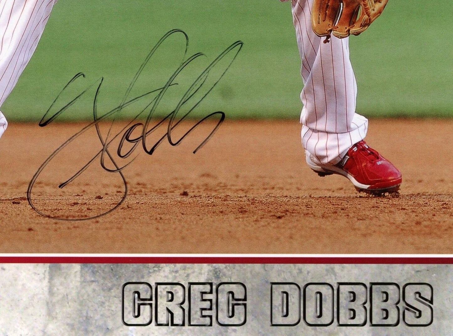 Gregg Dobbs Autographed 2010 8x10 Phillies Phan Photo