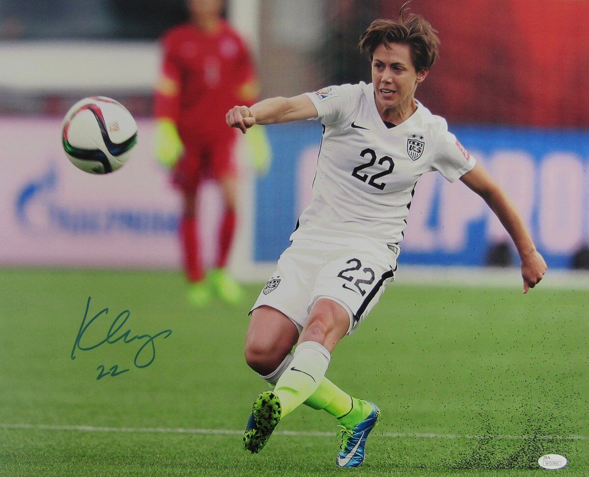 Megan Klingenberg Signed/Autographed USWNT 16x20 Photo JSA 140153