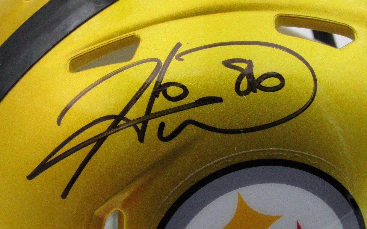 Hines Ward Autographed Flash Mini Helmet Steelers Beckett 180988