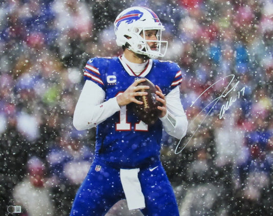 Josh Allen Signed/Autographed 16x20 Photo Buffalo Bills Beckett 192024