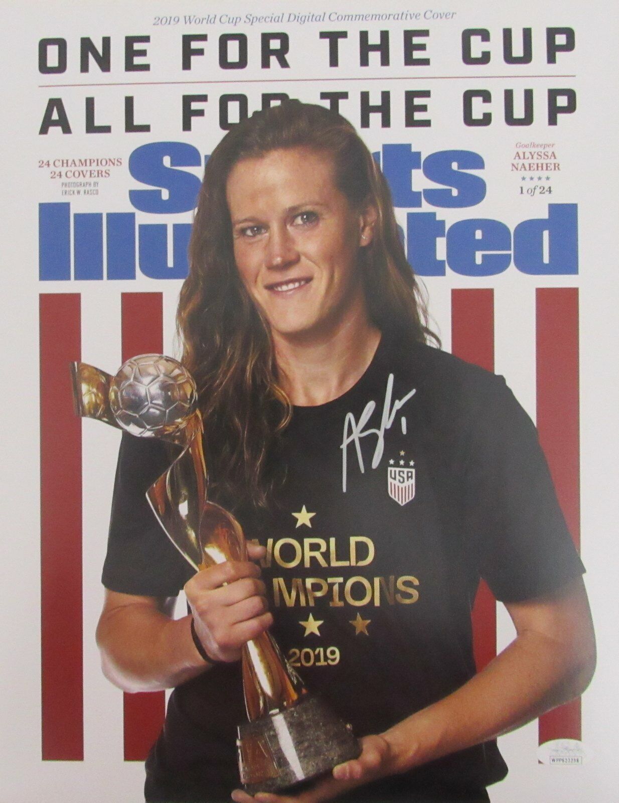 Alyssa Naeher USA Women's Soccer Team Signed 11x14 SI Cover Photo JSA 146057