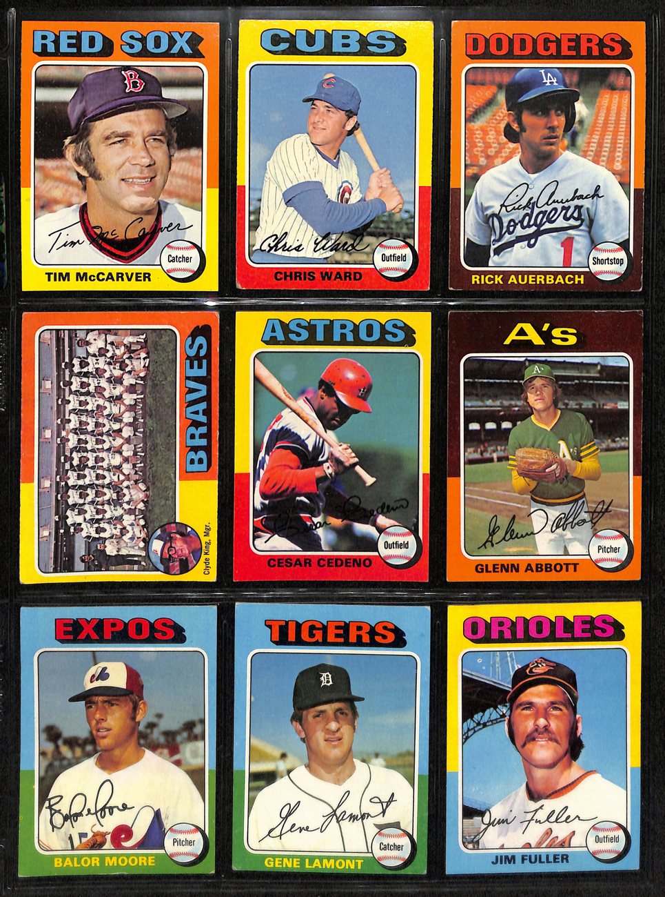 1975 Topps Baseball Card Complete Set (1-660) Brett (RC) Yount (RC) Aaron 191953