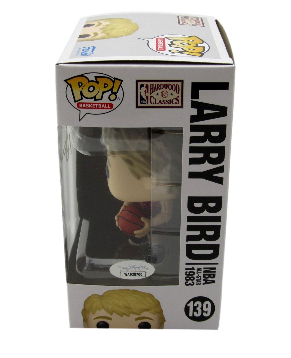 Larry Bird HOF Autographed Funko Pop! #139 Figurine Boston Celtics JSA 183308