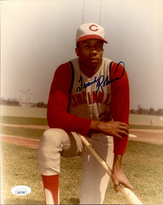 Frank Robinson HOF Signed/Autographed 8x10 Photo Cincinnati Reds JSA 191147