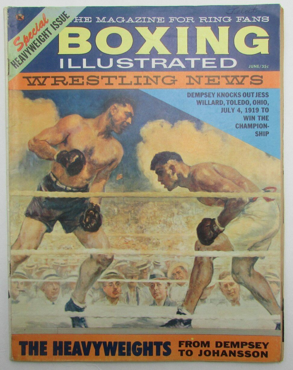 June 1960 Boxing Illustrated Magazine Dempsey vs. Willard on Cover 167674