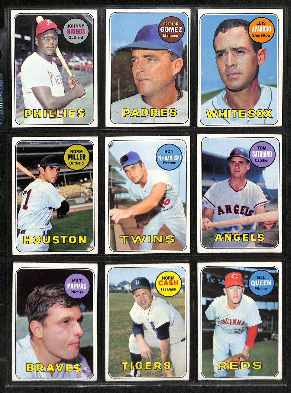 1969 Topps Baseball Card Complete Set (1-664) Mantle Seaver Ryan Jackson 191951