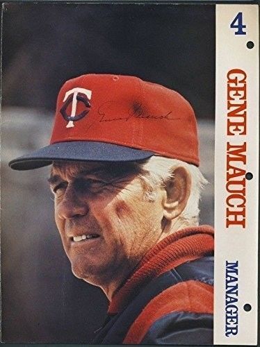 Gene Mauch Minnesota Twins Signed/Autographed Magazine Page 120648