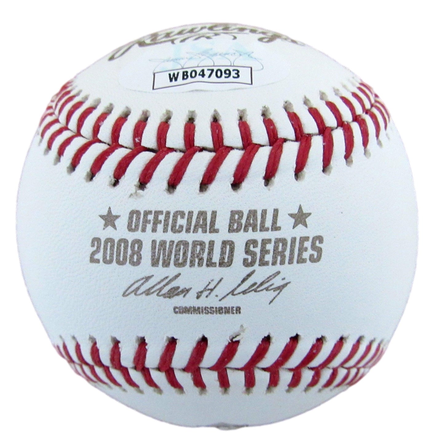 Carlos Ruiz/Brad Lidge Phillies Signed 2008 WORLD SERIES Baseball JSA 183560