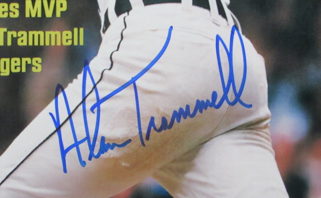 Alan Trammell HOF Autographed 11x14 Sports Illustrated Photo Detroit Tigers JSA