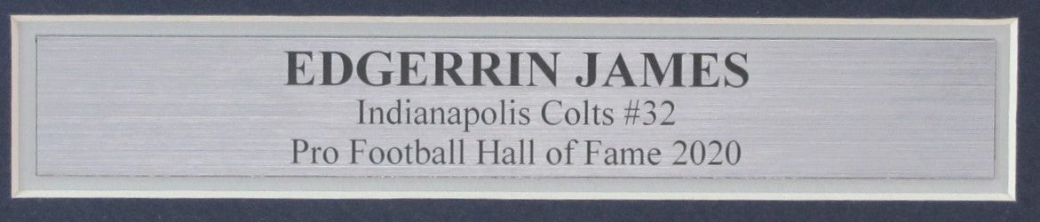 Edgerrin James HOF Autographed 8x10 Photo Colts Framed Beckett 183609